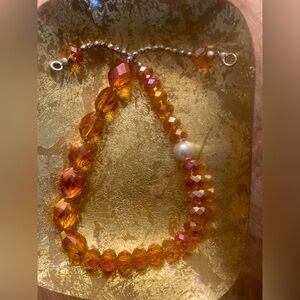 Amber Beaded Necklace